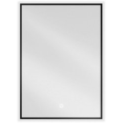 Mexen Erma  Oglinda de baie iluminata 50 x 70 cm, LED 6000K, antypara, negru cadru - 9814-050-070-611-70