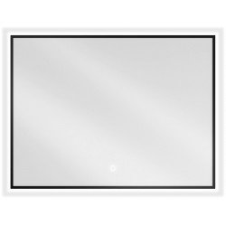Mexen Erma  Oglinda de baie iluminata 80 x 60 cm, LED 6000K, antypara, negru cadru - 9814-080-060-611-70