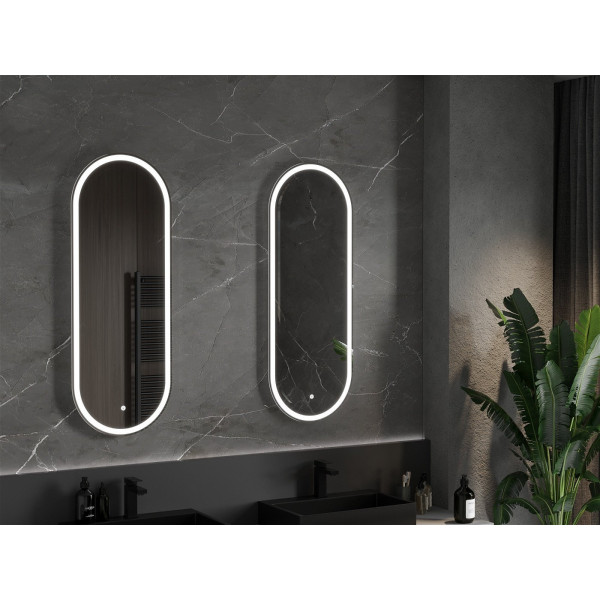Mexen Bono  Oglinda de baie iluminata 55 x 155 cm, LED 6000K, cu dezaburire-9816-055-155-611-00