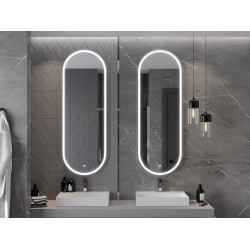 Mexen Bono  Oglinda de baie iluminata 55 x 155 cm, LED 6000K, cu dezaburire-9816-055-155-611-00