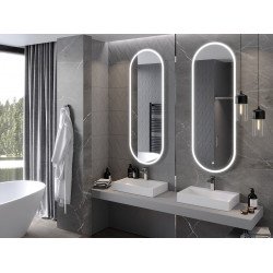 Mexen Bono  Oglinda de baie iluminata 55 x 155 cm, LED 6000K, cu dezaburire-9816-055-155-611-00