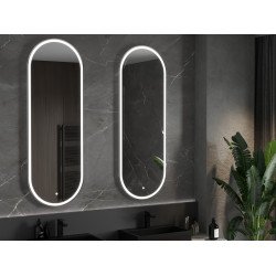 Mexen Bono  Oglinda de baie iluminata 55 x 155 cm, LED 6000K, cu dezaburire-9816-055-155-611-00