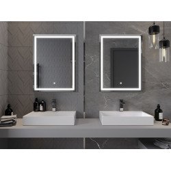 Mexen Miko  Oglinda de baie iluminata 60 x 80 cm, LED 6000K, cu dezaburire-9819-060-080-611-00