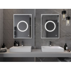 Mexen Koga  Oglinda de baie iluminata 60 x 80 cm, LED 6000K, cu dezaburire-9821-060-080-611-00