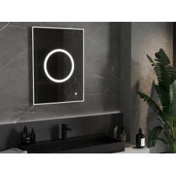 Mexen Koga  Oglinda de baie iluminata 60 x 80 cm, LED 6000K, cu dezaburire-9821-060-080-611-00