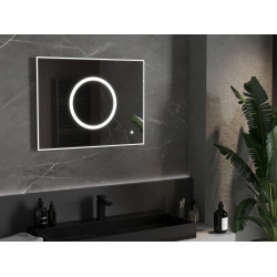 Mexen Koga  Oglinda de baie iluminata 80 x 60 cm, LED 6000K, cu dezaburire-9821-080-060-611-00