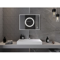 Mexen Koga  Oglinda de baie iluminata 80 x 60 cm, LED 6000K, cu dezaburire-9821-080-060-611-00