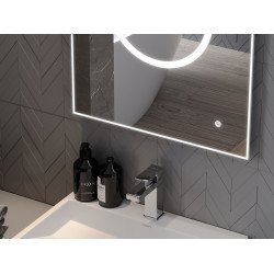 Mexen Koga  Oglinda de baie iluminata 100 x 80 cm, LED 6000K, cu dezaburire-9821-100-080-611-00