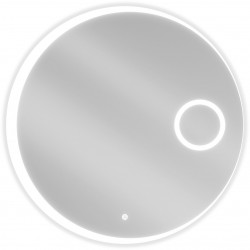 Mexen Ella  Oglinda de baie iluminata  cu cosmetica option, rotunda 80 cm, LED 6000K, cu dezaburire-9811-080-080-611-00