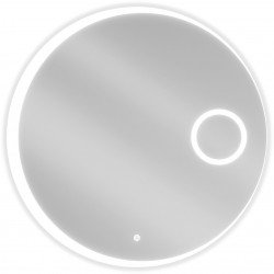 Mexen Ella  Oglinda de baie iluminata  cu cosmetica option, rotunda 80 cm, LED 6000K, cu dezaburire-9811-080-080-611-00
