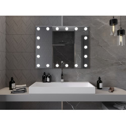 Mexen Dona  Oglinda de baie iluminata 100 x 80 cm, LED 6000K, cu dezaburire-9818-100-080-611-00