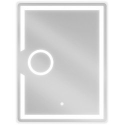Mexen Onyx  Oglinda de baie iluminata  cu cosmetica option 60 x 80 cm, LED 6000K, cu dezaburire-9813-060-080-611-00