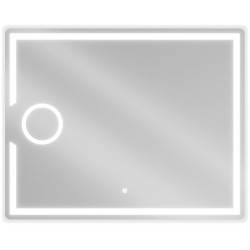 Mexen Onyx  Oglinda de baie iluminata  cu cosmetica option 100 x 80 cm, LED 6000K, cu dezaburire-9813-100-080-611-00