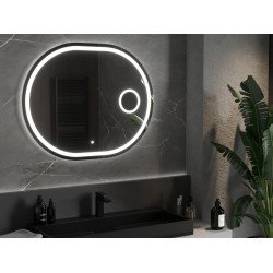 Mexen Umba  Oglinda de baie iluminata  cu cosmetica option 100 x 80 cm, LED 6000K, cu dezaburire-9822-100-080-611-00