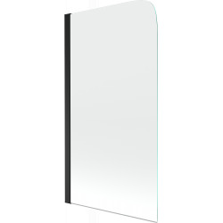Mexen Felix  Paravan de cada  cu 1 aripa 70 x 140 cm, transparent,  negru - 890-070-001-70-00 Paravan Cada 467680 Mexen