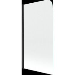Mexen Felix  Paravan de cada  cu 1 aripa 70 x 140 cm, transparent,  negru - 890-070-001-70-00 Paravan Cada 467680 Mexen