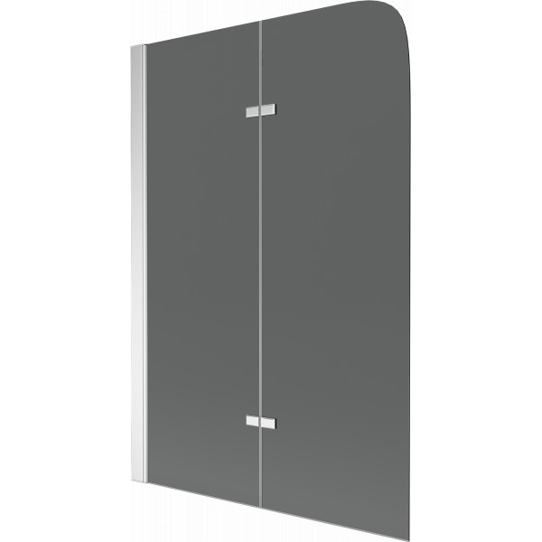 Mexen Felix  Paravan de cada  cu 2 aripi 80 x 140 cm, grafit, chrom - 890-080-002-01-40