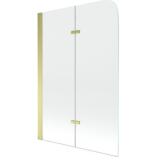Mexen Felix  Paravan de cada  cu 2 aripi 80 x 140 cm, transparent, auriu - 890-080-002-50-00