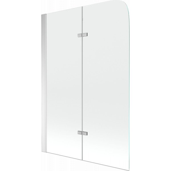 Mexen Felix  Paravan de cada  cu 2 aripi 100 x 140 cm, transparent, chrom - 890-100-002-01-00