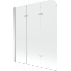Mexen Felix  Paravan de cada  cu 3 aripi 120 x 140 cm, transparent, chrom - 890-120-003-01-00 Paravan Cada 467657 Mexen