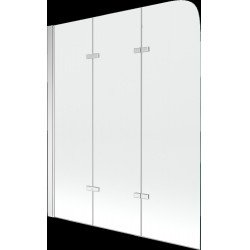 Mexen Felix  Paravan de cada  cu 3 aripi 120 x 140 cm, transparent, chrom - 890-120-003-01-00 Paravan Cada 467657 Mexen