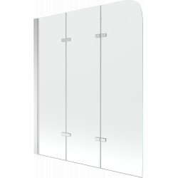 Mexen Felix  Paravan de cada  cu 3 aripi 120 x 140 cm, transparent, chrom - 890-120-003-01-00 Paravan Cada 467657 Mexen