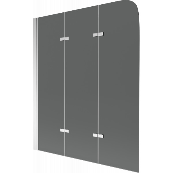 Mexen Felix  Paravan de cada  cu 3 aripi 120 x 140 cm, grafit, chrom - 890-120-003-01-40