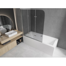 Mexen Felix  Paravan de cada  cu 3 aripi 120 x 140 cm, grafit, chrom - 890-120-003-01-40