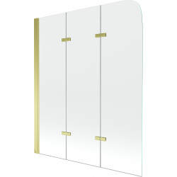 Mexen Felix  Paravan de cada  cu 3 aripi 120 x 140 cm, transparent, auriu - 890-120-003-50-00 Paravan Cada 467680 Mexen