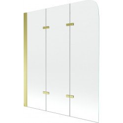 Mexen Felix  Paravan de cada  cu 3 aripi 120 x 140 cm, transparent, auriu - 890-120-003-50-00 Paravan Cada 467680 Mexen