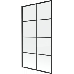 Mexen Alex  Paravan de cada  cu 1 aripa 80 x 140 cm,  negru  fix- 893-080-000-70-77 Paravan Cada 467680 Mexen