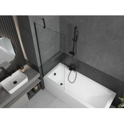 Mexen Next  Paravan de cada  cu 1 aripa 70 x 150 cm, transparent,  negru - 895-070-000-00-00-70