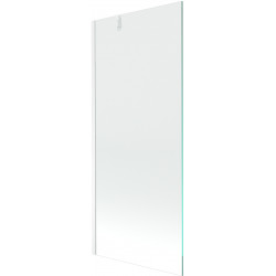 Mexen Next  Paravan de cada  cu 1 aripa 80 x 150 cm, transparent,  alb - 895-080-000-00-00-20 Paravan Cada 467680 Mexen