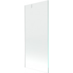 Mexen Next  Paravan de cada  cu 1 aripa 80 x 150 cm, transparent,  alb - 895-080-000-00-00-20