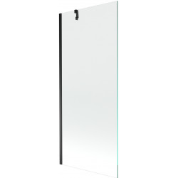Mexen Next  Paravan de cada  cu 1 aripa 80 x 150 cm, transparent,  negru - 895-080-000-00-00-70 Paravan Cada 467680 Mexen