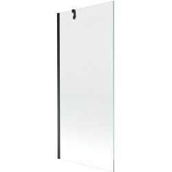 Mexen Next  Paravan de cada  cu 1 aripa 80 x 150 cm, transparent,  negru - 895-080-000-00-00-70