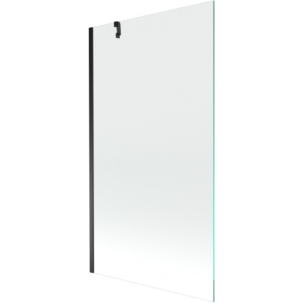 Mexen Next  Paravan de cada  cu 1 aripa 90 x 150 cm, transparent,  negru - 895-090-000-00-00-70