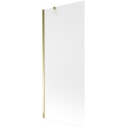 Mexen Next  Paravan de cada  cu 1 aripa 80 x 150 cm,  satin , auriu - 895-080-000-00-30-50
