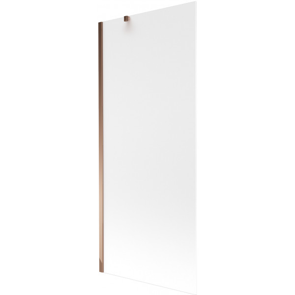 Mexen Next  Paravan de cada  cu 1 aripa 80 x 150 cm,  satin , rose auriu - 895-080-000-00-30-60