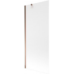 Mexen Next  Paravan de cada  cu 1 aripa 80 x 150 cm,  satin , rose auriu - 895-080-000-00-30-60