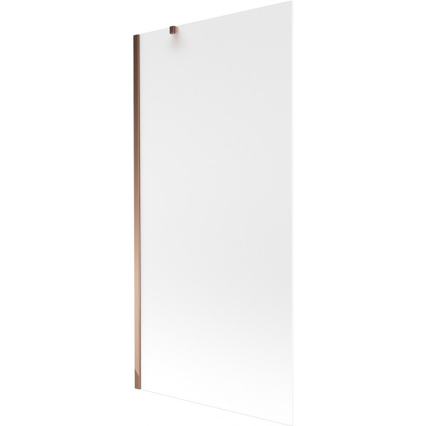 Mexen Next  Paravan de cada  cu 1 aripa 90 x 150 cm,  satin , rose auriu - 895-090-000-00-30-60