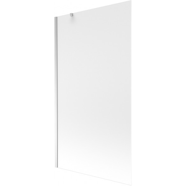 Mexen Next  Paravan de cada  cu 1 aripa 100 x 150 cm,  satin , chrom - 895-100-000-00-30-01