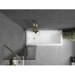 Mexen Next  Paravan de cada  cu 1 aripa 50 x 150 cm, grafit, auriu - 895-050-000-00-40-50