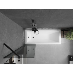 Mexen Next  Paravan de cada  cu 1 aripa 50 x 150 cm, grafit,  negru - 895-050-000-00-40-70