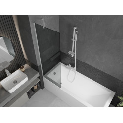 Mexen Next  Paravan de cada  cu 1 aripa 60 x 150 cm, grafit,  alb - 895-060-000-00-40-20