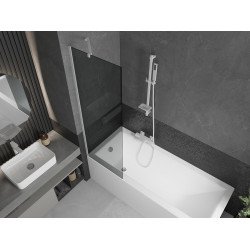 Mexen Next  Paravan de cada  cu 1 aripa 60 x 150 cm, grafit,  alb - 895-060-000-00-40-20