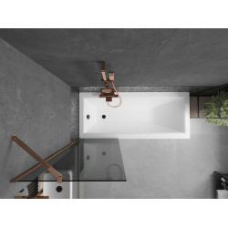 Mexen Next  Paravan de cada  cu 1 aripa 60 x 150 cm, grafit, rose auriu - 895-060-000-00-40-60