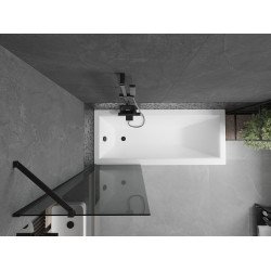 Mexen Next  Paravan de cada  cu 1 aripa 60 x 150 cm, grafit,  negru - 895-060-000-00-40-70