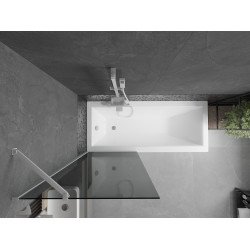 Mexen Next  Paravan de cada  cu 1 aripa 70 x 150 cm, grafit,  alb - 895-070-000-00-40-20