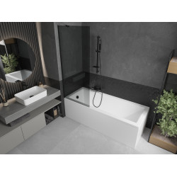 Mexen Next  Paravan de cada  cu 1 aripa 70 x 150 cm, grafit,  negru - 895-070-000-00-40-70